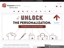 Tablet Screenshot of bergmanincentives.com